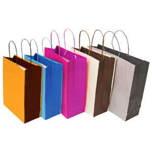 Bicolour Paper Carrier Bags