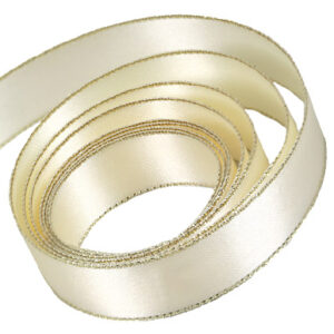 Ivory with Gold Edge Speciality Ribbon 1