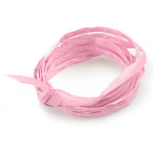 Light Pink Paper Raffia Ribbon 1