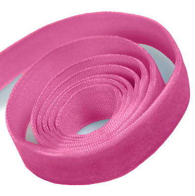 Shocking Pink Velvet Ribbon 1