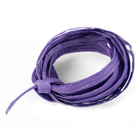 Purple Paper Raffia Ribbon 1