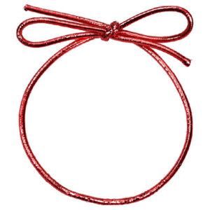 Red Metallic Loop Sale Bows 1