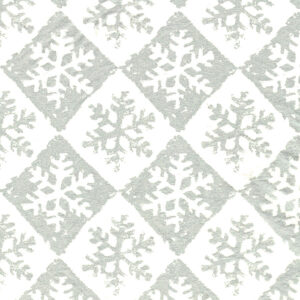 Silver Snowflake Check Wrapture Printed Tissue 1