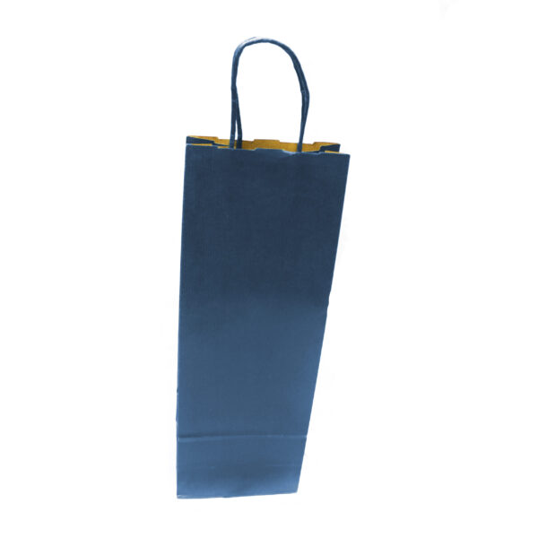 Dark Blue Wine Bottle Bags 1