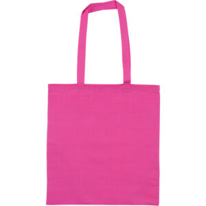 Pink Cotton Tote Reusable Carrier Bag 1