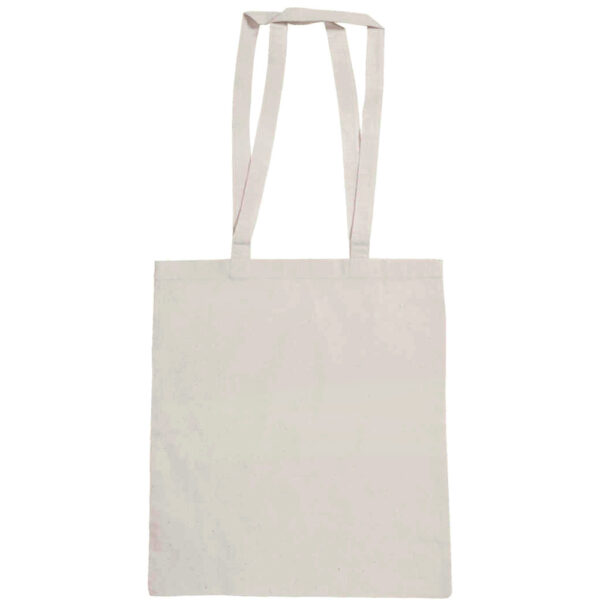 White Cotton Tote Reusable Carrier Bag 1
