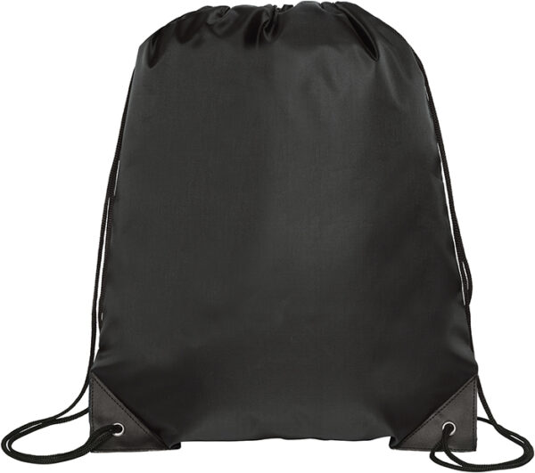 Black Recycled Drawstring Bag