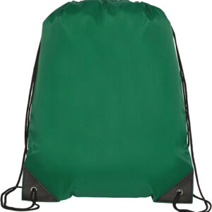 Green recycled drawstring bag