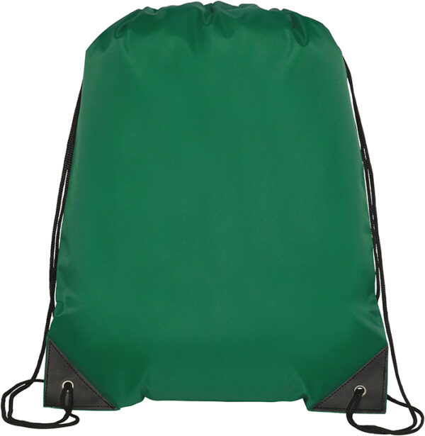 Green recycled drawstring bag