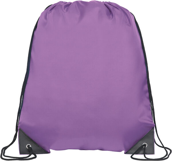 Purple recycled drawstring bag