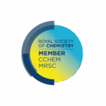 Member of Royal Society of Chemistry. Chartered Chemist